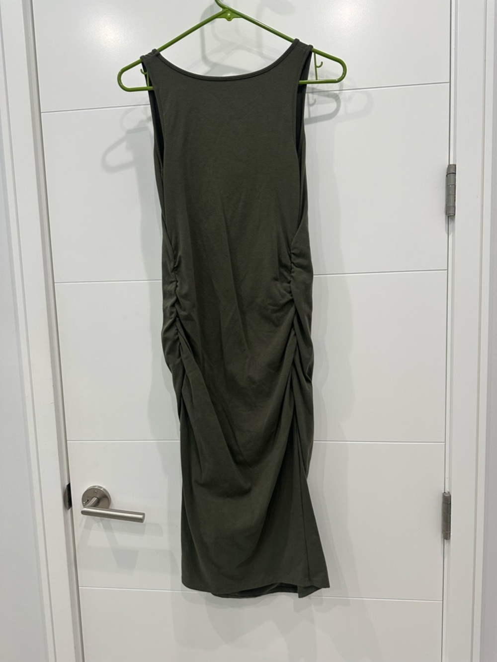 Isabel Maternity by Ingrid & Isabel Olive Green Tank Dress - Picture 3 of 4